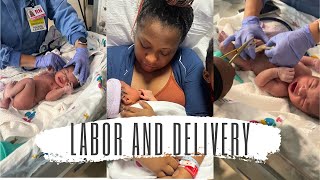 LABOR AND DELIVERY VLOG  INDUCED AT 39 WEEKS  FIRST TIME MOM [upl. by Barhos]