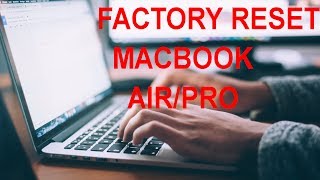 Factory Reset MacBook Air Pro Restore MacBook To Factory Settings [upl. by Buine]