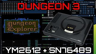 Furnace Dungeon Explorer Dungeon 3 MegaDrive Remix YM2612  SN76489 [upl. by Eisnyl38]