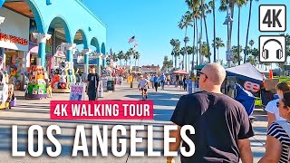 Los Angeles 4K Walking Tour  4hour LA Walk with Captions amp Immersive Sound 4K60fps [upl. by Jeremy]