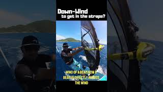 Should you go down wind to get your windsurf board planing windsurf insta360 [upl. by Ardehs]