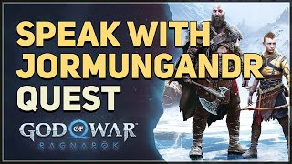 Speak with Jormungandr God of War Ragnarok [upl. by Conte343]