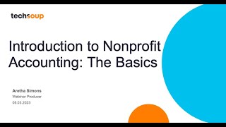 Introduction to Nonprofit Accounting The Basics [upl. by Atniuq546]