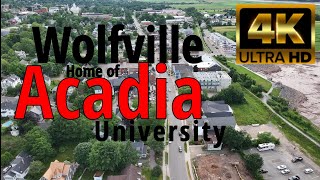 Wolfville and Acadia University in 4kHD [upl. by Nnaeirb800]