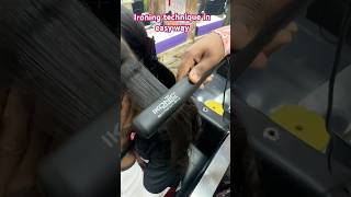 Ironing technique in easy wayytshorts bestsaloon virelshort top hair artist topbeauticians [upl. by Anemolihp150]