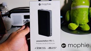 Mophie Powerstation PD XL Unboxing Type C 18W Fast Charge amp 10050 Mah [upl. by Nicholl670]