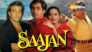 SAAJAN MOVIE  सलमान और संजय को हुआ माधुरी से प्यार  तू शायर है  जिये तो जिये बहुत प्यार करते है [upl. by Aihsemak]