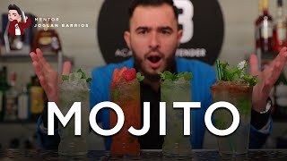 🍹MOJITO 4 PREPARACIONES DIFERENTES  CÓCTELES POPULARES  MENTOR JOGLAN [upl. by Ailis200]