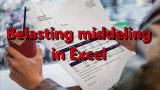 Belasting middeling in Excel [upl. by Kaleena]