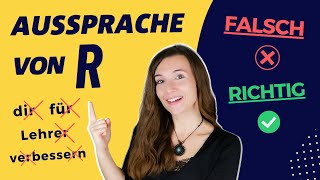 Aussprache lernen Das WICHTIGSTE quotRquot auf Deutsch RICHTIG SAGEN Natürlich sprechen  Übungen [upl. by Kussell]