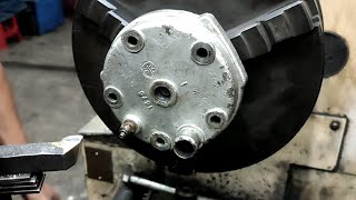 repair cylinder head 2 stroke  head ninja mengkilap [upl. by Eenwahs660]