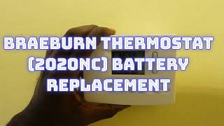 Braeburn Thermostat Battery Replacement [upl. by Nadaha]