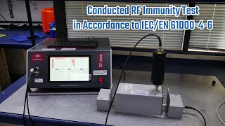 IEC 6100046 Conducted RF Immunity Test [upl. by Piero]