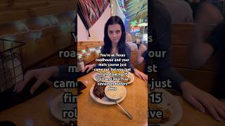 What’s your favorite restaurant TexasRoadhouse Viral Trending FYP Food [upl. by Ruddie]