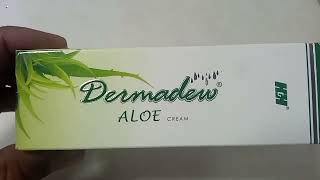 Dermadew Aloe Cream  Dermadew Aloe Cream Uses Side effects Benefit Review Hindi  Dermadew Aloe [upl. by Ahsiened]