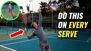 How To Hit The Perfect Tennis Serve  3 Drills For Effortless Tennis Serve Pro Drop Power [upl. by Anagrom]