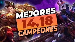 MEJORES CAMPEONES PARCHE 1418  Tier List  League of Legends [upl. by Gleich856]