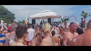 granada luxury hotel beach foam partyköpük partyпенная вечеринкаschaum party strand [upl. by Bar850]