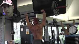 125 REP 135 LBS BARBELL PUSH PRESS CHALLENGE UNDER 60 MINUTES [upl. by Anatak]