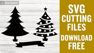 Christmas Tree Svg Free Cut File for Cricut [upl. by Sinclare]