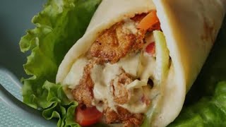 Authentic Arabian Shawarma Hummus sauce with shawarma Friendzvlogs [upl. by Leonanie]