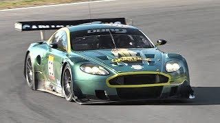 Aston Martin DBR9 GT1 V12 Sound  Accelerations amp Fly Bys on Track [upl. by Orion947]