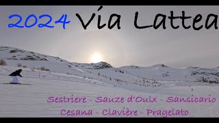 Vialattea Sestriere  2024  Teaching My Girlfriend How to Ski [upl. by Georgie156]