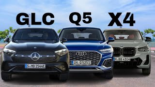 MercedesGLC Coupé vs Audi Q5 Sportback vs BMW X4 Facelift  which SUV to take [upl. by Louie]