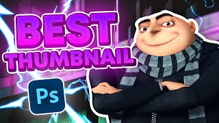 How To Make THE BEST Thumbnails on YouTube Using Photoshop [upl. by Blood]