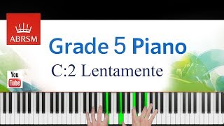 ABRSM 20192020 Grade 5 C2 piece Lentamente  Prokofiev Piano [upl. by Enelhtac]