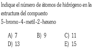 HIDROCARBUROS EJERCICIO RESUELTO DE QUIMICA ORGANICA [upl. by Teage]