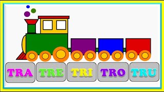 Família do TR  TRA TRE TRI TRO TRU  Aprendendo a ler [upl. by Sy]