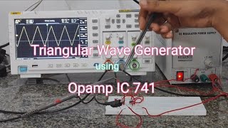 Triangular Wave Generator using Opamp IC 741 [upl. by Jesus]