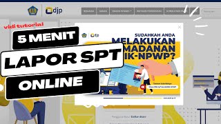 Cara Lapor SPT Tahunan Pribadi Online Tutorial Efiling 2024 [upl. by Atnas928]