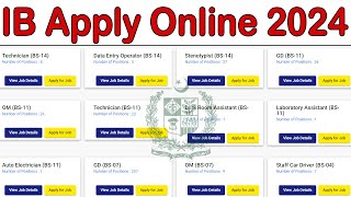 How to Apply For IB Jobs 2024 Registration Online in Intelligence Bureau Jobs Apply Online in IB [upl. by Ellennaj773]