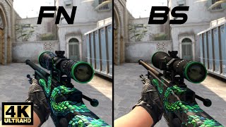 CSGO AWP  Atheris  Skin showcase and gameplay all floats 4K60FPS [upl. by Noval]