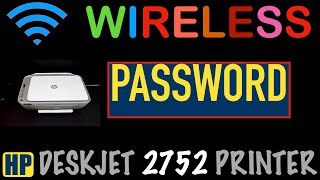 HP DeskJet 2752 Wireless Password review [upl. by Sidoma]