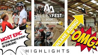 AlleyFest 2024 Pro Scooter Highlights [upl. by Saiff]