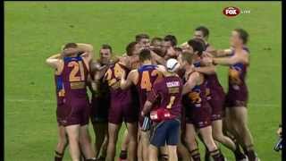 The last two minutes  Brisbane Lions v Geelong 2013  AFL [upl. by Lleinnad966]