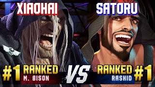 SF6 ▰ XIAOHAI 1 Ranked MBison vs SATORU 1 Ranked Rashid ▰ High Level Gameplay [upl. by Narah]