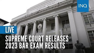 LIVE Supreme Court releases 2023 Bar exam results [upl. by Erasmo463]