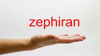 How to Pronounce zephiran  American English [upl. by Ursula]