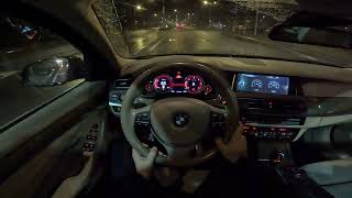 BMW F11 518D LCI 2013 POV Night Drive [upl. by Enelyak]