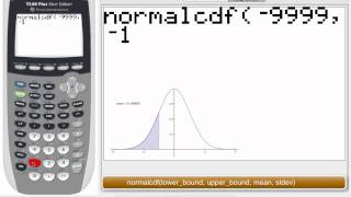 TI84 Tips NormalCDF [upl. by Ottinger]