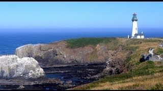 Majestic Yaquina Head Lighthouse  near Newport Oregon [upl. by Ennaylime]