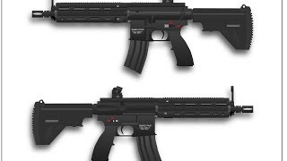 HK 416 Full Plastic AEG Airsoft Rifle Kit  Review and Thoughts [upl. by Wynny]