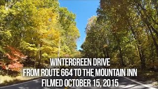 Scenic Fall Drive Up to Wintergreen Resort [upl. by Eelnyl]