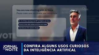 Inteligência artificial é usada na política e até em concursos de miss  Jornal da Noite [upl. by Nosyt]