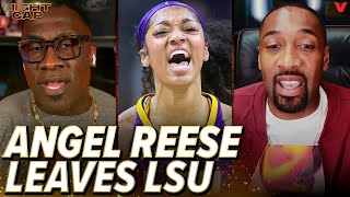 Shannon Sharpe amp Gilbert Arenas react to Angel Reese leaving LSU to enter WNBA Draft  Nightcap [upl. by Rici]