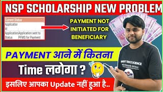 NSP Scholarship Biggest Update Sent to PFMSPayment Not initiated for the beneficiary Status Change [upl. by Htieh]